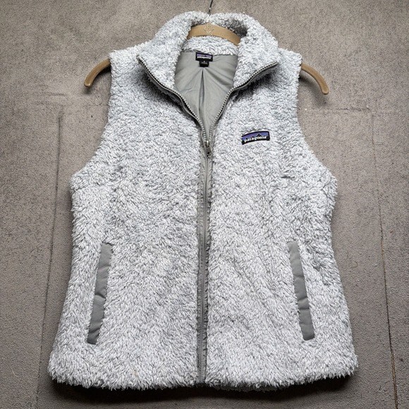 Patagonia Jackets & Blazers - Patagonia Vest Los Gatos Fleece Gray‎ Full Zip High Pile Womens Small